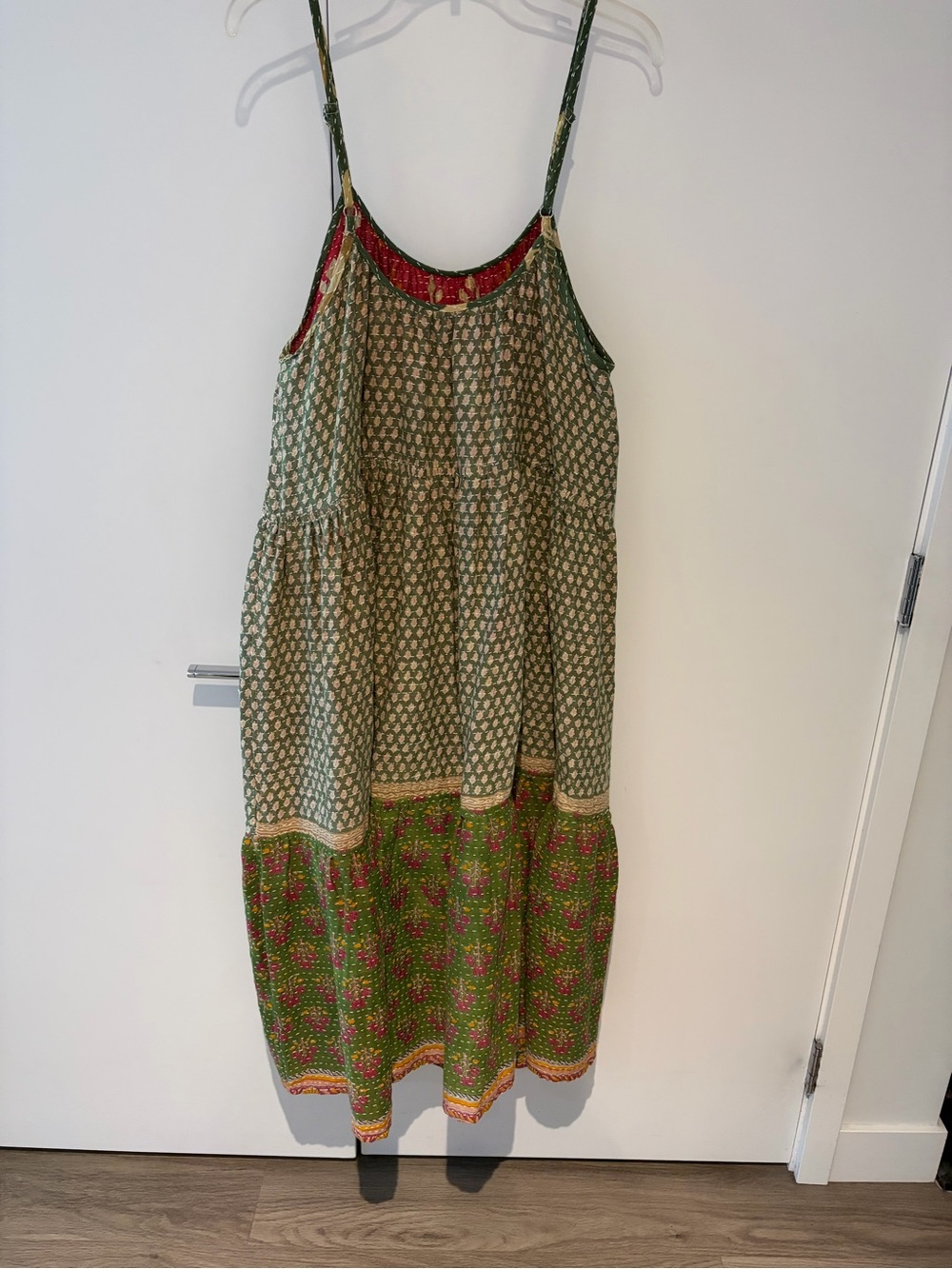 Renew Vintage Bohemian Zephyr reversible kantha dress